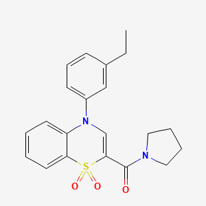N-(2,4-difluorobenzyl)-1-[3-(piperidin-1-ylsulfonyl)pyridin-2-yl]piperidine-4-carboxamide