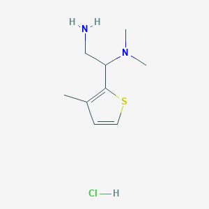 N-[2-amino-1-(3-methylthien-2-yl)ethyl]-N,N-dimethylamine hydrochloride