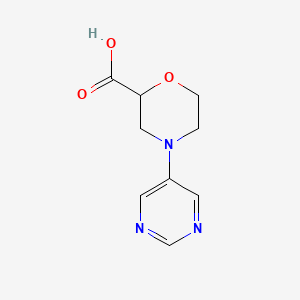 4-(Pyrimidin-5-yl)morpholine-2-carboxylic acid