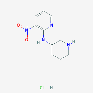 (3-Nitro-pyridin-2-yl)-piperidin-3-yl-amine hydrochloride