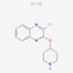 2-Chloro-3-(piperidin-4-yloxy)quinoxaline hydrochloride