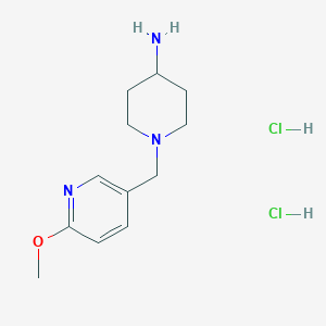 1-(6-Methoxy-pyridin-3-ylmethyl)-piperidin-4-ylamine dihydrochloride