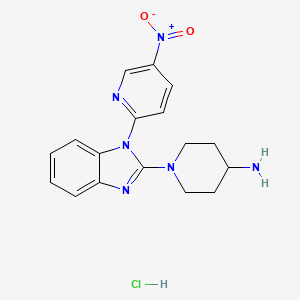 1-[1-(5-Nitro-pyridin-2-yl)-1H-benzoimidazol-2-yl]-piperidin-4-ylamine hydrochloride