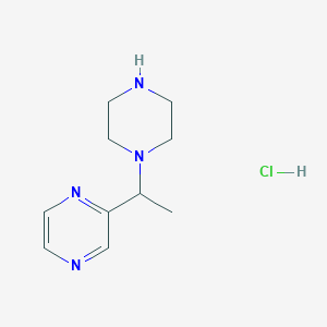 2-(1-(Piperazin-1-yl)ethyl)pyrazine hydrochloride