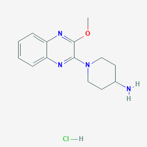 1-(3-Methoxyquinoxalin-2-yl)piperidin-4-amine hydrochloride