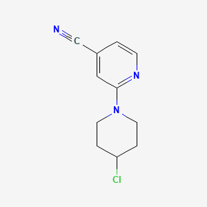 molecular formula C11H12ClN3 B3217927 2-(4-Chloropiperidin-1-yl)isonicotinonitrile CAS No. 1185318-26-6