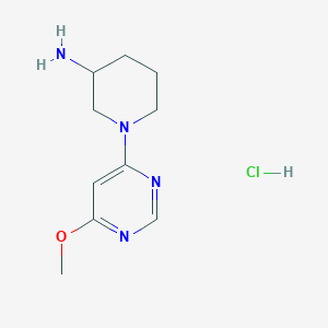 molecular formula C10H17ClN4O B3217932 1-(6-Methoxypyrimidin-4-yl)piperidin-3-amine hydrochloride CAS No. 1185319-52-1