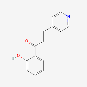molecular formula C14H13NO2 B3217962 1-(2-Hydroxyphenyl)-3-(pyridine-4-yl)propan-1-one CAS No. 1186004-10-3