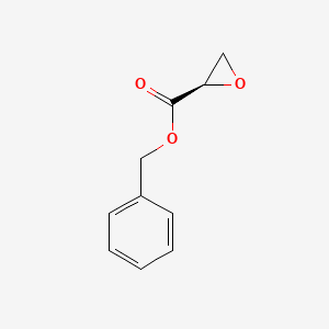 molecular formula C10H10O3 B3218015 Oxiranecarboxylic acid, phenylmethyl ester, (R)- CAS No. 118623-64-6