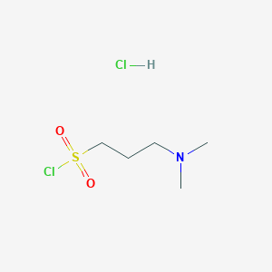 molecular formula C5H13Cl2NO2S B3218018 3-(Dimethylamino)propane-1-sulfonyl chloride hydrochloride CAS No. 118646-42-7