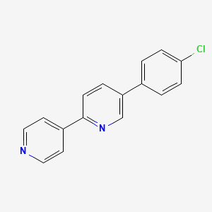 molecular formula C16H11ClN2 B3218038 5-(4-Chlorophenyl)-2,4'-bipyridine CAS No. 1186529-99-6