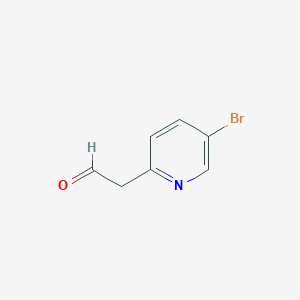 molecular formula C7H6BrNO B3218046 2-(5-Bromopyridin-2-YL)acetaldehyde CAS No. 1186582-79-5