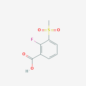 molecular formula C8H7FO4S B3218051 2-Fluoro-3-(methylsulfonyl)benzoic acid CAS No. 1186663-47-7