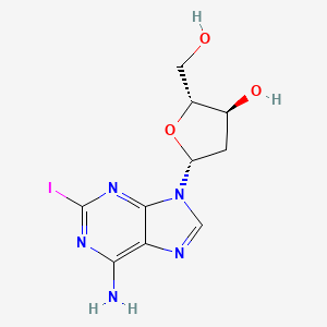 (2R,3S,5R)-5-(6-amino-2-iodopurin-9-yl)-2-(hydroxymethyl)oxolan-3-ol