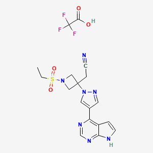 molecular formula C18H18F3N7O4S B3218101 Baricitinib trifluoroacetate CAS No. 1187594-10-0