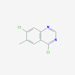 molecular formula C9H6Cl2N2 B3218107 4,7-Dichloro-6-methylquinazoline CAS No. 1187616-00-7
