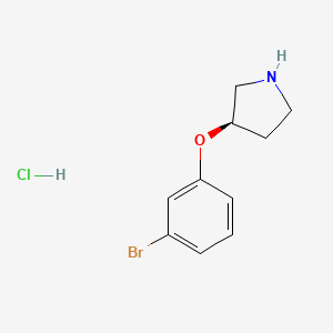 molecular formula C10H13BrClNO B3218156 (R)-3-(3-Bromo-phenoxy)-pyrrolidine hydrochloride CAS No. 1187927-52-1