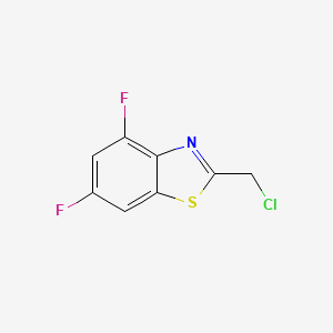 molecular formula C8H4ClF2NS B3218281 2-(Chloromethyl)-4,6-difluorobenzo[d]thiazole CAS No. 1188233-00-2