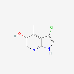 B3218846 3-chloro-4-methyl-1H-pyrrolo[2,3-b]pyridin-5-ol CAS No. 1190313-06-4
