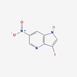 molecular formula C7H4IN3O2 B3218902 3-iodo-6-nitro-1H-pyrrolo[3,2-b]pyridine CAS No. 1190313-51-9