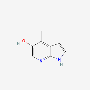molecular formula C8H8N2O B3218986 4-methyl-1H-pyrrolo[2,3-b]pyridin-5-ol CAS No. 1190314-30-7