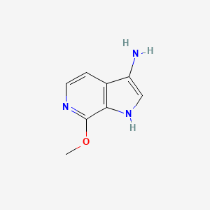 molecular formula C8H9N3O B3218988 7-methoxy-1H-pyrrolo[2,3-c]pyridin-3-amine CAS No. 1190314-34-1