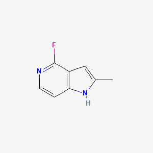 molecular formula C8H7FN2 B3219024 4-Fluoro-2-methyl-5-azaindole CAS No. 1190314-71-6