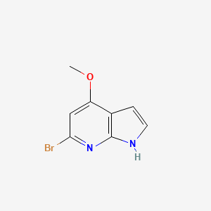 molecular formula C8H7BrN2O B3219028 6-bromo-4-methoxy-1H-pyrrolo[2,3-b]pyridine CAS No. 1190314-73-8