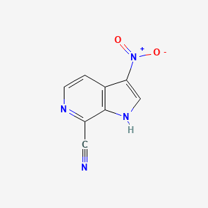 3-nitro-1H-pyrrolo[2,3-c]pyridine-7-carbonitrile