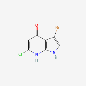 3-Bromo-6-chloro-1H-pyrrolo[2,3-b]pyridin-4-ol