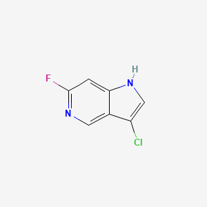 molecular formula C7H4ClFN2 B3219054 3-chloro-6-fluoro-1H-pyrrolo[3,2-c]pyridine CAS No. 1190314-93-2