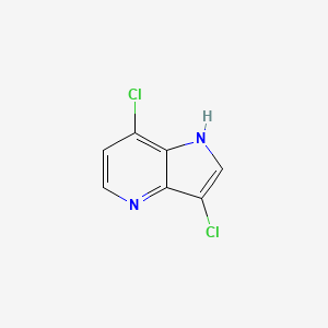 molecular formula C7H4Cl2N2 B3219081 3,7-dichloro-1H-pyrrolo[3,2-b]pyridine CAS No. 1190315-15-1