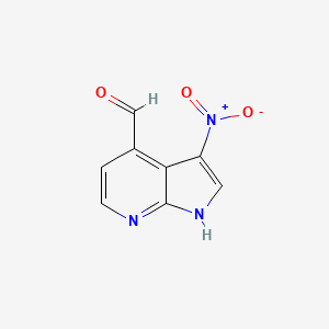 3-nitro-1H-pyrrolo[2,3-b]pyridine-4-carbaldehyde