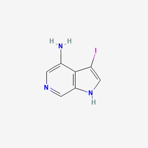 molecular formula C7H6IN3 B3219122 3-iodo-1H-pyrrolo[2,3-c]pyridin-4-amine CAS No. 1190315-50-4