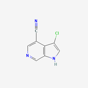 3-chloro-1H-pyrrolo[2,3-c]pyridine-4-carbonitrile