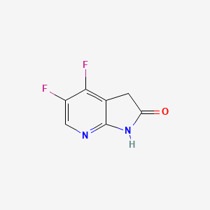 2h-Pyrrolo[2,3-b]pyridin-2-one,4,5-difluoro-1,3-dihydro-