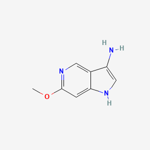 molecular formula C8H9N3O B3219143 6-methoxy-1H-pyrrolo[3,2-c]pyridin-3-amine CAS No. 1190315-66-2