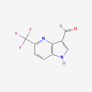 5-(Trifluoromethyl)-1h-pyrrolo[3,2-b]pyridine-3-carbaldehyde