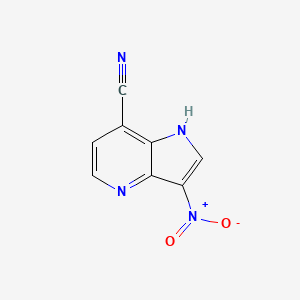 3-nitro-1H-pyrrolo[3,2-b]pyridine-7-carbonitrile