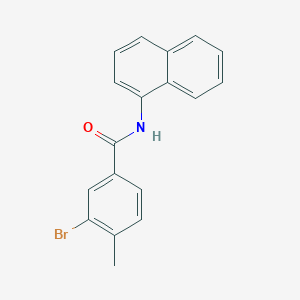 molecular formula C18H14BrNO B321918 3-bromo-4-methyl-N-(1-naphthyl)benzamide 