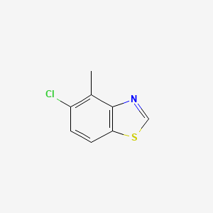 molecular formula C8H6ClNS B3219184 5-chloro-4-methyl-1,3-benzothiazole CAS No. 1190316-34-7