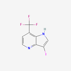 3-iodo-7-(trifluoromethyl)-1H-pyrrolo[3,2-b]pyridine
