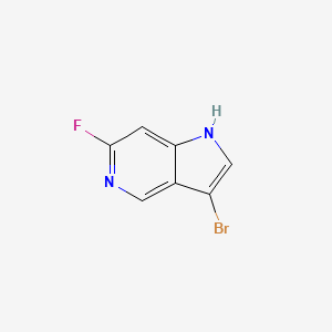 molecular formula C7H4BrFN2 B3219211 3-bromo-6-fluoro-1H-pyrrolo[3,2-c]pyridine CAS No. 1190316-52-9