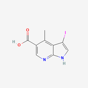 3-iodo-4-methyl-1H-pyrrolo[2,3-b]pyridine-5-carboxylic acid