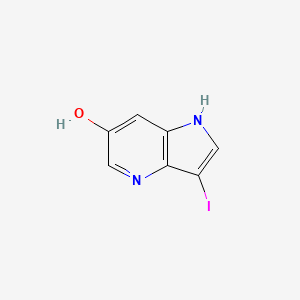 molecular formula C7H5IN2O B3219262 3-iodo-1H-pyrrolo[3,2-b]pyridin-6-ol CAS No. 1190316-99-4