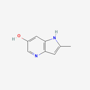 molecular formula C8H8N2O B3219356 2-methyl-1H-pyrrolo[3,2-b]pyridin-6-ol CAS No. 1190318-07-0