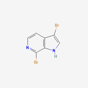 molecular formula C7H4Br2N2 B3219391 3,7-dibromo-1H-pyrrolo[2,3-c]pyridine CAS No. 1190318-35-4