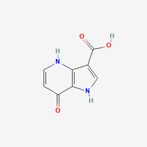 molecular formula C8H6N2O3 B3219412 7-Hydroxy-4-azaindole-3-carboxylic acid CAS No. 1190318-50-3