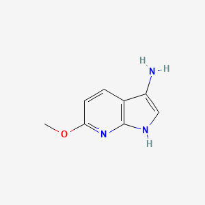molecular formula C8H9N3O B3219527 6-methoxy-1H-pyrrolo[2,3-b]pyridin-3-amine CAS No. 1190318-97-8