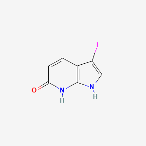 molecular formula C7H5IN2O B3219537 3-iodo-1H-pyrrolo[2,3-b]pyridin-6-ol CAS No. 1190319-01-7
